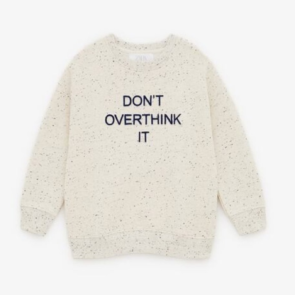 Zara Printed Logo Sweatshirt